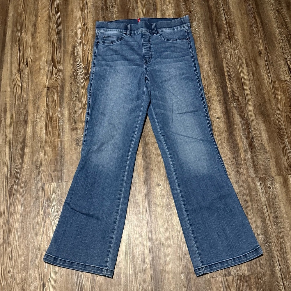 Spanx The Perfect Pant Women's Large High Rise in Vintage Indigo Wash Denim